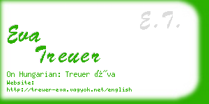 eva treuer business card